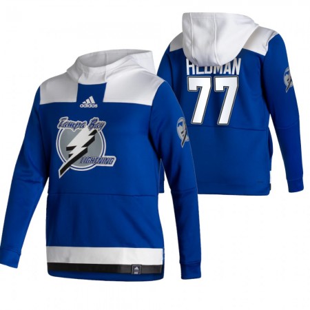Herren Eishockey Tampa Bay Lightning Victor Hedman 77 2020-21 Reverse Retro Pullover Hooded Sweatshirt